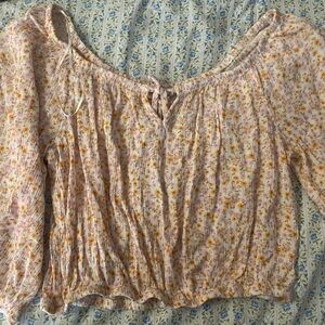 Pink Rose Floral Top